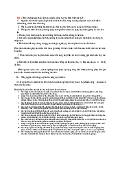Bài tập tự luận - Quản trị kinh doanh | Trường Đại học Tài nguyên và Môi trường Hà Nội