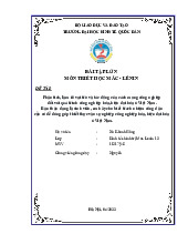 tiểu luận học phần kinh tế chính trị đầy đủ và chi tiết cho năm học - Kinh tế Chính trị Mác-Lê Nin (KTCT01) | Đại học kinh tế quốc dân NEU