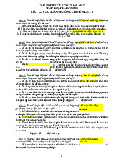 Câu hỏi thi trắc nghiệm môn Pháp luật đại cương   | Trường đại học kinh doanh và công nghệ Hà Nội