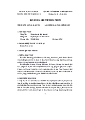 Đề cương - Môn Toán cho các nhà kinh tế | Đại học Kinh Tế Quốc Dân