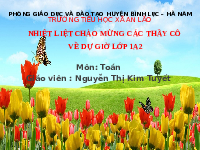 Giáo án điện tử Toán học 1 Vì sự bình đẳng: Phép trừ không nhớ trong phạm vi 100