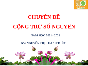Bài 14.Phép cộng và phép trừ số nguyên | Bài giảng PowerPoint Toán 6 | Kết nối tri thức