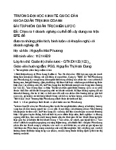 Bài Tập Phân Tích Phúc Long Coffee | Môn Quản trị chiến lược - Đại học Kinh Tế Quốc Dân