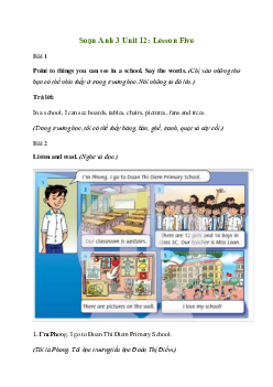 Giải Tiếng Anh lớp 3 Unit 12: Lesson Five | Family and Friends