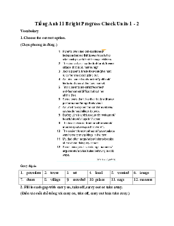 Giải Tiếng Anh 11 Unit 2 trang 33 | Bright