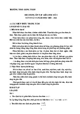 Đề cương giữa học kì 1 Toán 8 năm 2025 – 2026 trường THCS Long Toàn – TP HCM