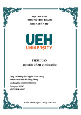 Tiểu luận cuối kì - Thất bại của Nokia và bài học quản trị môn Hành vi tổ chức | Đại học Kinh tế Thành phố Hồ Chí Minh