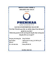 Phân tích quan điểm duy vật biện chứng về bản chất, nguồn gốc, kết cấu của ý thức? Tri thức đóng vai trò như thế nào trong đời sống tinh thần và trong hoạt động thực tiễn của con người? | Bài tập lớn học phần Triết học Mác - Lênin