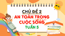 Giáo án điện tử Hoạt động trải nghiệm 4 Chủ đề 2 Tuần 5 Cánh diều: An toàn trong cuộc sống