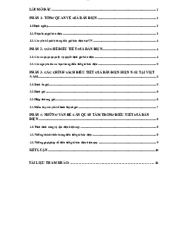 Báo cáo bài tập nhóm môn Kế toán quản trị nội dung đề tài "Giá bán điện và điều tiết giá bán điện"
