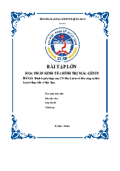 Kinh tế chính trị - tiền công| Đại học  Kinh Tế Quốc Dân