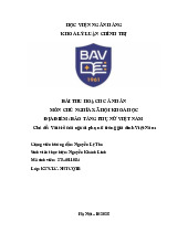 Bài thu hoạch cá nhân: Vai trò của phụ nữ trong gia đình Việt Nam môn Chủ nghĩa xã hội khoa học | Học viện Ngân hàng