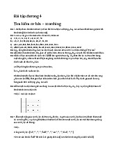 Bài tập chương 4- Tìm kiếm cơ bản searching - Cấu trúc dữ liệu và giải thuật | Trường Đại học Bách khoa Hà Nội