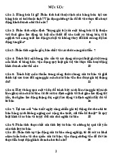 Đề cương môn Kinh tế chính trị Mác lê nin