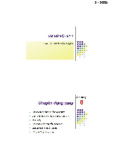 Chương 8 Chuyển động quay môn Cơ sở vật lý 1 | Trường Đại học Sư Phạm Hà Nội