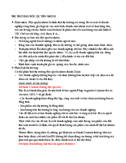 Lý thuyết thị trường độc quyền nhóm | Kinh tế vi mô | Trường Đại học Thương Mại