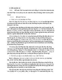 Bối cảnh lịch sử Việt Nam trước năm 1945