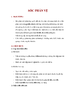 Lý thuyết về Sốc phản vệ
