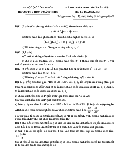 Đề Toán tuyển sinh lớp 10 năm 2019 trường PTNK – TP HCM (Vòng 2)