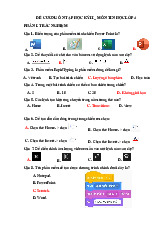 ĐỀ CƯƠNG ÔN TẬP CUỐI HK II MÔN TIN HỌC LỚP 4