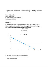 Consumer Choice & Utility Theory | Microeconomics | Trường Đại học Quốc tế, Đại học Quốc gia Thành phố Hồ Chí Minh
