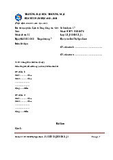 Bài thi học phần: Lịch sử Đảng Cộng sản Việt Nam - Mã số đề thi: 15 | Trường Đại học Thương Mại