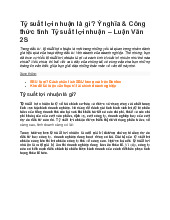 Tỷ suất lợi nhuận là gì? ý nghĩa và công thức tính tỷ suất lợi nhuận | Tài liệu môn Kinh tế chính trị | Học viện phụ nữ Việt Nam