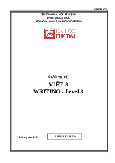 Giáo trình Writing 3 - Level 3 - English | Đại học Duy Tân