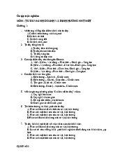 Ôn tập trắc nghiệm-sv2