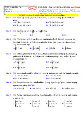 Đề ôn thi giữa kỳ 2 Toán 12 năm 2024 – 2025 trường THPT Nguyễn Hữu Cầu – TP HCM có đáp án