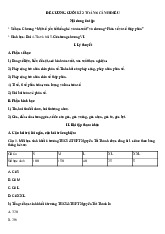 Đề cương ôn tập học kỳ 2 môn Toán lớp 6 năm học 2024 - 2025 - Đề số 1 | Bộ sách Cánh diều