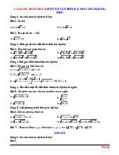 Các Dạng Toán 9 Luyện Tập Bài 2 Căn Bậc Hai Và Hằng Đẳng Thức Có Lời Giải