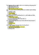 Câu hỏi trắc nghiệm có đáp án chương 4 môn Vật lý đại cương - Học Viện Kỹ Thuật Mật Mã