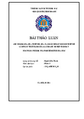Ảnh Hưởng Của Nhà Thiết Kế Đến Đổi Mới Thiết Kế Sản Phẩm Thời Trang | Bài thảo luận Phương pháp nghiên cứu khoa học