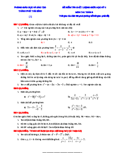 TOP 10 đề thi chất lượng giữa học kỳ 2 Toán 8