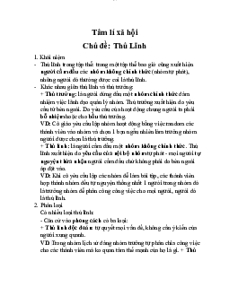 Đề cương tâm lí học xã hội | Đại học Sư Phạm Hà Nội