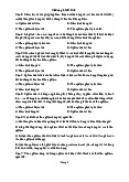 Đề cương các câu hỏi trắc nghiệm - Hệ Thống Điện Động cơ và ô tô | Đại học Sư phạm Kỹ thuật Vĩnh Long
