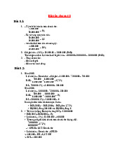 Bài tập chương 5 - Tài chính doanh nghiệp | Kế toán quản trị | Đại học Nông Lâm Thành phố Hồ Chí Minh