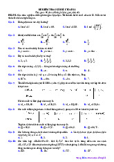 Bộ đề kiểm tra cuối học kì 1 Toán 11 cấu trúc trắc nghiệm mới