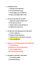 30 câu trắc nghiệm chương 2 về hộ gia đình | Trường Đại học Kinh tế – Luật, Đại học Quốc gia Thành phố Hồ Chí Minh