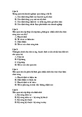 Trắc nghiệm Quản Trị Doanh Nghiệp | Đại học Kinh tế kỹ thuật công nghiệp