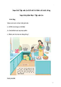 Soạn bài: Tập nấu ăn | Kết nối tri thức