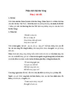 Phân tích bài thơ Sóng của Xuân Quỳnh hay nhất - Ngữ Văn 12