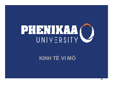 Chương 2 Cung-Cầu - Kinh Tế Vĩ Mô | Trường Đại học Phenika