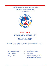 Tiểu luận môn Kinh tế chính trị Mac Lênin  - trường đại học kinh tế Quốc dân.