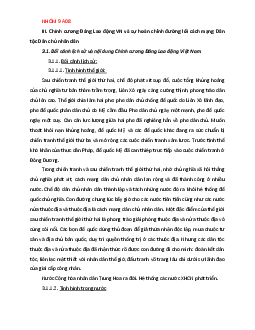 Bối cảnh lịch sử và nội dung Chính cương Đảng Lao động Việt Nam? | Câu hỏi ôn tập môn Lịch sử Đảng | Đại học Sư Phạm Hà Nội