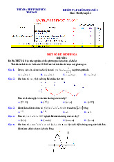 Đề ôn tập giữa kì 1 Toán 12 năm 2025 – 2026 trường THPT Việt Đức – Hà Nội