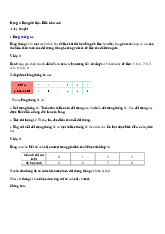 Dạng 2. Bảng dữ liệu. Biểu đồ tranh Chủ đề 11 Ôn hè Toán 6