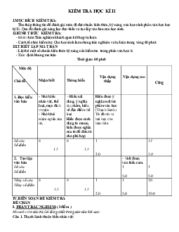 Đề thi học kì 2 môn Ngữ văn 6 năm 2022 - 2023 sách Kết nối tri thức với cuộc sống | Đề 3,4