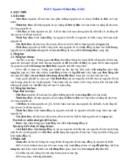 Giáo Án Hóa 10 CTST Bài 3 Nguyên tố Hoá học